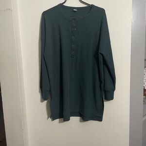 Forest green soft long sleeve